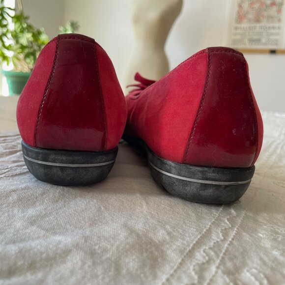 Waldläufer Red Suede Flats - Picture 3 of 10